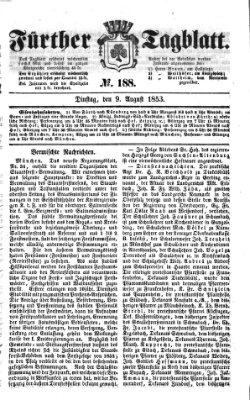 Fürther Tagblatt Dienstag 9. August 1853