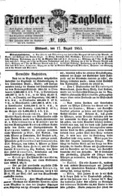 Fürther Tagblatt Mittwoch 17. August 1853