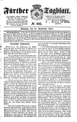 Fürther Tagblatt Mittwoch 21. September 1853