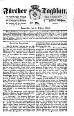 Fürther Tagblatt Donnerstag 6. Oktober 1853