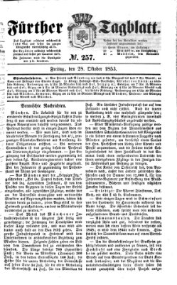 Fürther Tagblatt Freitag 28. Oktober 1853