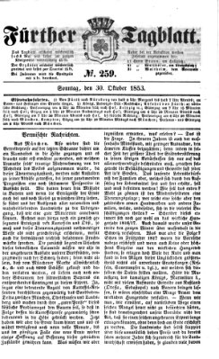 Fürther Tagblatt Sonntag 30. Oktober 1853