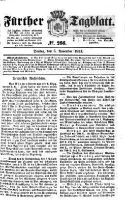 Fürther Tagblatt Dienstag 8. November 1853