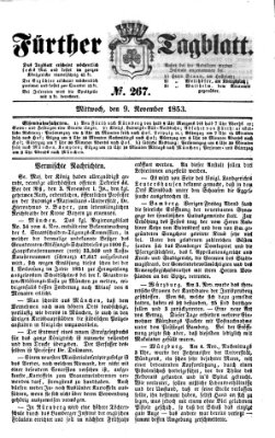 Fürther Tagblatt Mittwoch 9. November 1853