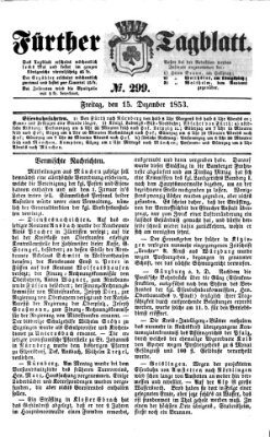 Fürther Tagblatt Donnerstag 15. Dezember 1853