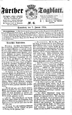 Fürther Tagblatt Samstag 7. Januar 1854