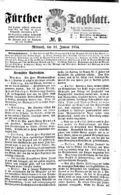 Fürther Tagblatt Mittwoch 11. Januar 1854