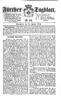 Fürther Tagblatt Samstag 14. Januar 1854