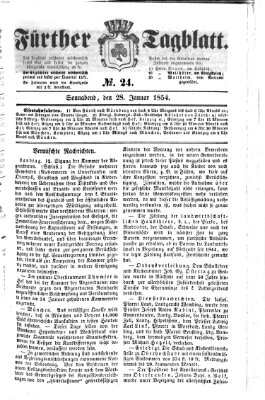 Fürther Tagblatt Samstag 28. Januar 1854