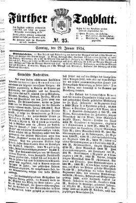 Fürther Tagblatt Sonntag 29. Januar 1854