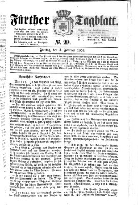 Fürther Tagblatt Freitag 3. Februar 1854