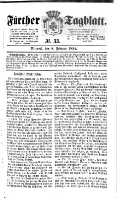 Fürther Tagblatt Mittwoch 8. Februar 1854