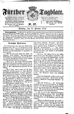 Fürther Tagblatt Sonntag 12. Februar 1854