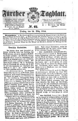 Fürther Tagblatt Dienstag 14. März 1854