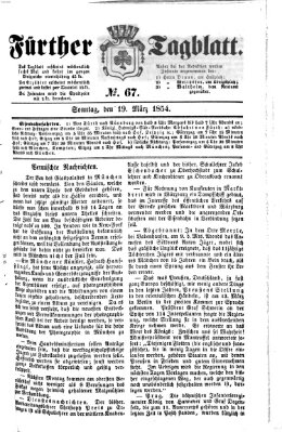 Fürther Tagblatt Sonntag 19. März 1854