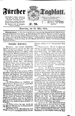 Fürther Tagblatt Donnerstag 23. März 1854