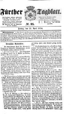 Fürther Tagblatt Freitag 21. April 1854