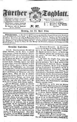 Fürther Tagblatt Sonntag 23. April 1854