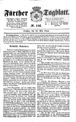 Fürther Tagblatt Dienstag 16. Mai 1854