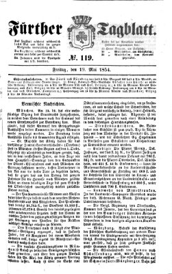 Fürther Tagblatt Freitag 19. Mai 1854