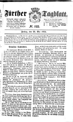 Fürther Tagblatt Freitag 26. Mai 1854