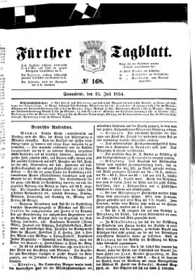 Fürther Tagblatt Samstag 15. Juli 1854