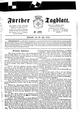 Fürther Tagblatt Mittwoch 26. Juli 1854