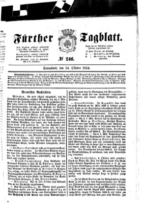 Fürther Tagblatt Samstag 14. Oktober 1854