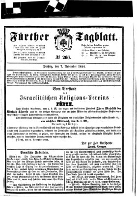 Fürther Tagblatt Dienstag 7. November 1854