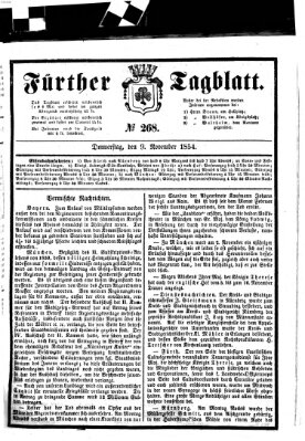 Fürther Tagblatt Donnerstag 9. November 1854