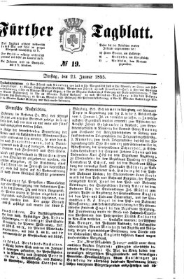 Fürther Tagblatt Dienstag 23. Januar 1855