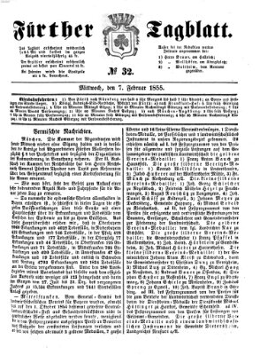 Fürther Tagblatt Mittwoch 7. Februar 1855