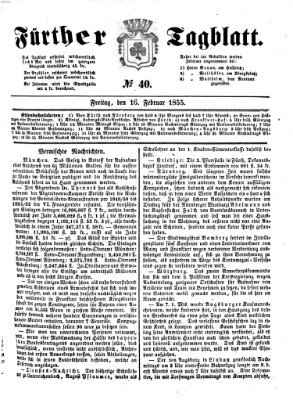 Fürther Tagblatt Freitag 16. Februar 1855