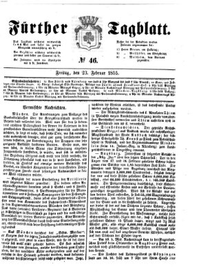 Fürther Tagblatt Freitag 23. Februar 1855