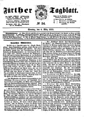 Fürther Tagblatt Sonntag 4. März 1855