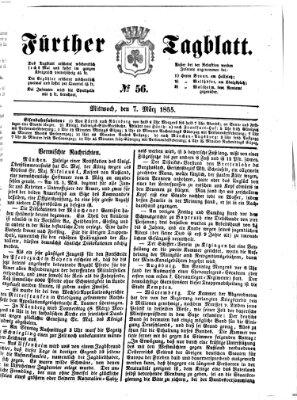 Fürther Tagblatt Mittwoch 7. März 1855