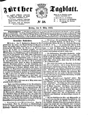 Fürther Tagblatt Freitag 9. März 1855