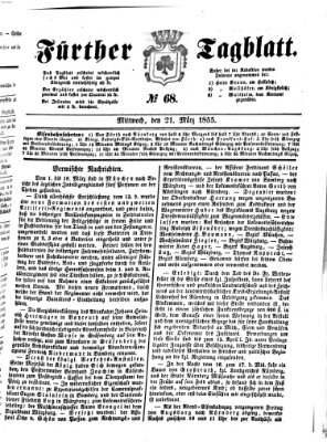 Fürther Tagblatt Mittwoch 21. März 1855