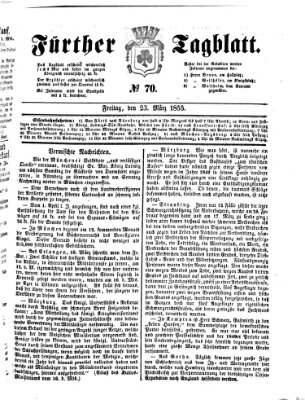 Fürther Tagblatt Freitag 23. März 1855