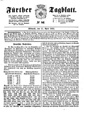 Fürther Tagblatt Mittwoch 11. April 1855