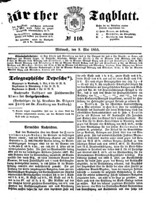 Fürther Tagblatt Mittwoch 9. Mai 1855