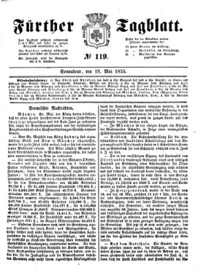 Fürther Tagblatt Samstag 19. Mai 1855