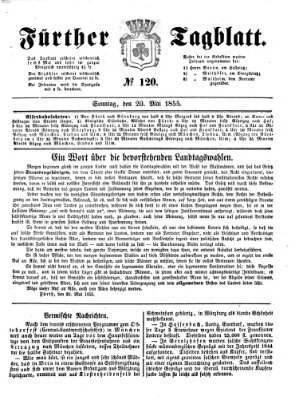 Fürther Tagblatt Sonntag 20. Mai 1855