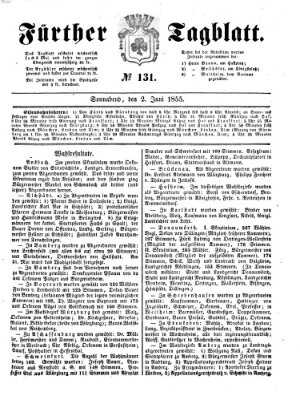 Fürther Tagblatt Samstag 2. Juni 1855