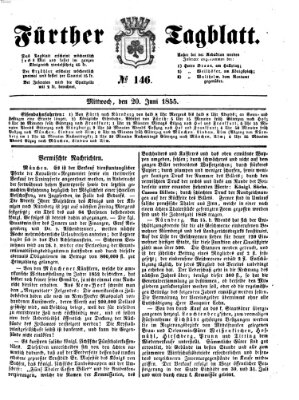 Fürther Tagblatt Mittwoch 20. Juni 1855