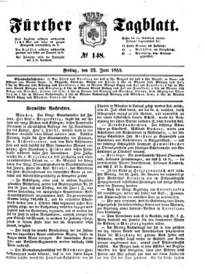 Fürther Tagblatt Freitag 22. Juni 1855