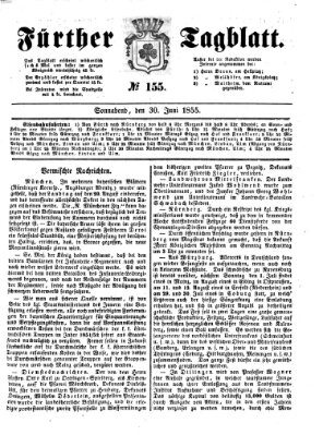 Fürther Tagblatt Samstag 30. Juni 1855