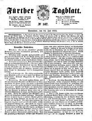 Fürther Tagblatt Samstag 14. Juli 1855