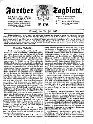 Fürther Tagblatt Mittwoch 25. Juli 1855