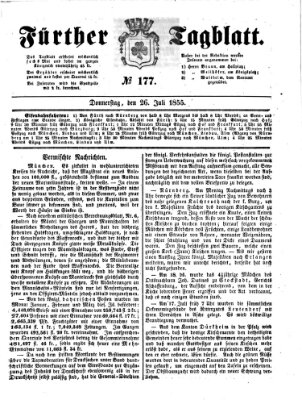 Fürther Tagblatt Thursday 26. July 1855